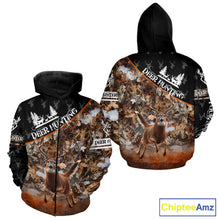 Load image into Gallery viewer, Best Whitetail Deer Hunting Shirt Black Brown Forest Camo 3D All Over Print For Deer Hunters NHT55
