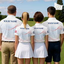 Load image into Gallery viewer, Personalized America 250 Years Shirt Custom Name Patriotic USA Stars Women's Polo Golf Shirt NHT983