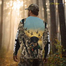 Load image into Gallery viewer, Duck Hunting Black Labrador 3D All Over Printed Camouflage Shirts, Duck Hunting Clothes NHT263