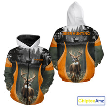 Load image into Gallery viewer, Custom Whitetail Deer Hunting Custom Name Camo Shirt, Deer Hunting Apparel, Hunting Gift NHT265