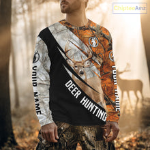 Load image into Gallery viewer, Deer Hunting Orange Camo Winter 3D All Over Printed Shirt, Hunting Clothes for Deer Season NHT268