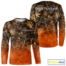 Load image into Gallery viewer, Fall Season Deer Hunting Shirt Custom Name Camo Clothes For Men Best Deer Hunting NHT81