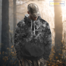 Load image into Gallery viewer, Best Deer Hunting Shirt Black Camouflage Custom Name 3D All Over Printed Shirts Hunting Gift NHT83