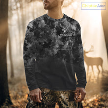 Load image into Gallery viewer, Best Deer Hunting Shirt Black Camouflage Custom Name 3D All Over Printed Shirts Hunting Gift NHT83