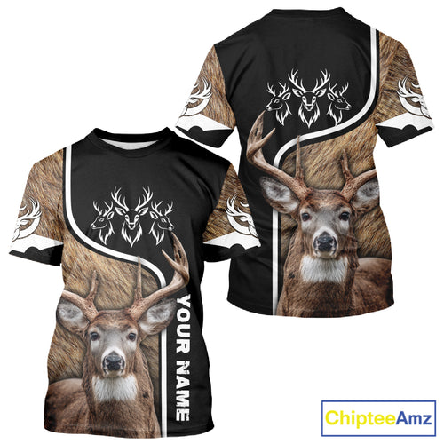 Whitetail Deer Hunting 3D All Over Print Shirts, Personalized Hunting Gifts For Deer Hunters NHT192