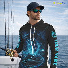Load image into Gallery viewer, Personalized Marlin Fishing Shirt Long Sleeve  For Men, Marlin Action Angler Shirt NHT436