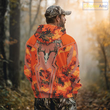 Load image into Gallery viewer, Deer Hunting Shirt Orange Camo 3D All Over Print Buck Head Custom Name Hunting Clothes NHT87