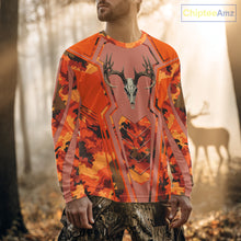 Load image into Gallery viewer, Deer Hunting Shirt Orange Camo 3D All Over Print Buck Head Custom Name Hunting Clothes NHT87