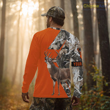 Load image into Gallery viewer, Deer Hunting Orange Camo 3D Winter Forest Full Printing Custom Name Shirts Hunting Gifts NHT200