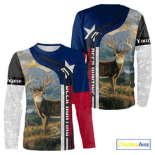 Load image into Gallery viewer, Deer Hunting Shirt with Texas Flag, Personalized Gift for Hunters NHT03