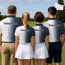 Load image into Gallery viewer, Personalized Skull Womens Golf Polo Shirt Custom Team Name Golf Ball Pattern Polo NHT1069