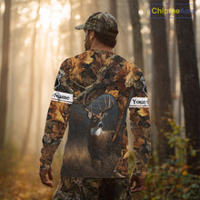 Load image into Gallery viewer, Season Deer Hunting Shirt Brown Camo Fall Pattern 3D Custom Name Clothes For Hunters NHT133