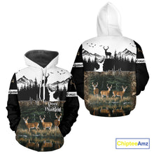 Load image into Gallery viewer, Personalized Deer Hunting Clothing, Hunting Hoodie for Men NHT367