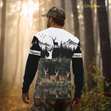 Load image into Gallery viewer, Personalized Deer Hunting Clothing, Hunting Hoodie for Men NHT367