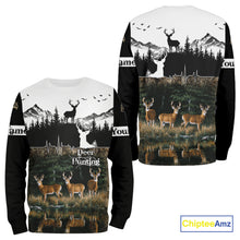 Load image into Gallery viewer, Personalized Deer Hunting Clothing, Hunting Hoodie for Men NHT367