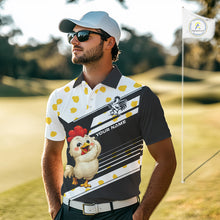 Load image into Gallery viewer, Funny golf polo shirt custom name chicken golf shirt for men