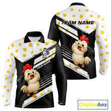 Load image into Gallery viewer, Funny golf polo shirt custom name chicken golf shirt for men