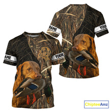 Load image into Gallery viewer, Chesapeake Bay Retriever Duck Hunting Dog Waterfowl Camo Full Printing Shirts, Hunting Gift NHT176