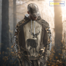 Load image into Gallery viewer, Whitetail Deer Hunting Season Shirt 3D Buck Design Custom Hunting Gift, Deer Hunting Shirt NHT331