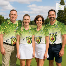 Load image into Gallery viewer, Custom Avocado Womens Golf Polo Shirt - Personalized Funny Fruit Golf Tee NHT1176