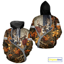 Load image into Gallery viewer, Deer Hunting Shirt-Personalized Texas Flag Camo Forest, Best Gifts for Deer Hunters NHT198