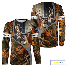 Load image into Gallery viewer, Deer Hunting Shirt-Personalized Texas Flag Camo Forest, Best Gifts for Deer Hunters NHT198