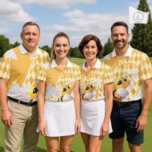 Load image into Gallery viewer, Personalized Bee Golf Polo Shirt Argyle Golf Shirt Custom Name Golfer Shirt Golf Gift For Men NHT687