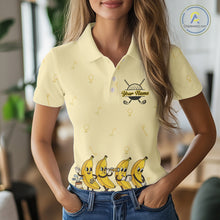 Load image into Gallery viewer, Funny Banana Womens Golf Polo Shirts Team, Womens Golf Jerseys For Golfer, Golf Gifts NHT908