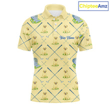 Load image into Gallery viewer, Funny Yellow Labrador Golf Polo Shirt For Team, Men’S Polo Shirt For Golf Lovers NHT564