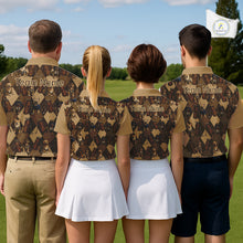 Load image into Gallery viewer, Funny Dog Pattern Golf Polo Shirt For Team, Best Golf Dog Custom Pet For Golf Lovers NHT566