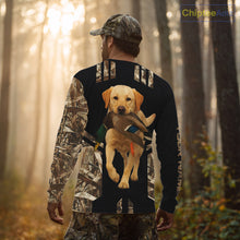 Load image into Gallery viewer, Personalized Yellow Lab Duck Hunting Custom Name All Over Print Shirt, Duck Hunting Gifts NHT241