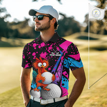Load image into Gallery viewer, Colorful Funny Chicken Golf Jersey For Men Golf League Golf Team Shirts NHT953