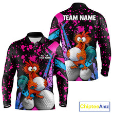 Load image into Gallery viewer, Colorful Funny Chicken Golf Jersey for Men – Golf League Team Shirt