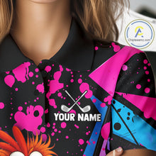 Load image into Gallery viewer, Colorful Funny Chicken Golf Jersey For Womens Golf League Golf Team Shirts NHT953