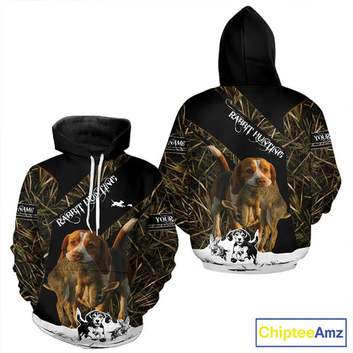 Custom Camouflage Rabbit Hunting With Beagle Dog For Hunter, Rabbit Hunting Gifts NHT270