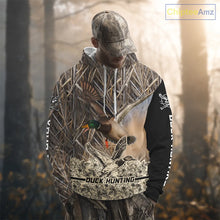 Load image into Gallery viewer, Best Mallard Duck Hunting Shirts, Customized Name All Over Print Shirts For Hunters NHT272