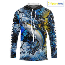 Load image into Gallery viewer, Tuna Fishing Customize Name Long Sleeve Fishing Shirts, Personalized Tuna Fishing Gift NHT438