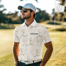 Load image into Gallery viewer, Personalized Argyle Funny Duck Pattern Polo Shirt - Custom Golf Team Gift
