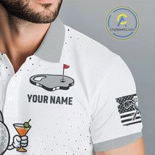 Load image into Gallery viewer, Funny Custom Mens Golf Polo Shirt, Personalized Drinking Golf Jersey, Custom Golf Outfit For Familly Team Shirt NHT697