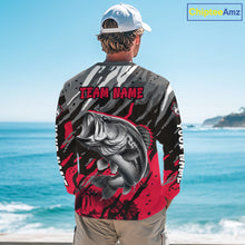 Load image into Gallery viewer, Personalized Bass Fishing Sport Jerseys, Bass Fishing Shirts Long Sleeve For Men NHT457