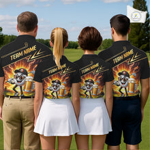 Load image into Gallery viewer, Funny Golf Ball Womens Golf Polo Shirts Custom Golf And Beer Golf Apparel For Golfer NHT899
