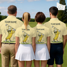Load image into Gallery viewer, Funny Banana Mens Golf Polo Shirt, Custom Golf Polo For Men, Golf Apparel Gift For Golf Lovers NHT905