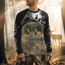 Load image into Gallery viewer, Personalized Whitetail Deer Hunting 3D All Over Printed Hoodie Brown Camouflage, Hunting Gift NHT366