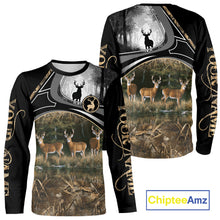 Load image into Gallery viewer, Personalized Whitetail Deer Hunting 3D All Over Printed Hoodie Brown Camouflage, Hunting Gift NHT366