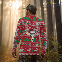 Load image into Gallery viewer, Funny Ugly Sweater Pattern Skull Deer Hunting Custom All Over Print Shirts NHT302