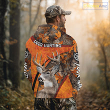 Load image into Gallery viewer, Orange Camo Deer Hunting Shirt, Deer Hunting with Full All - Over 3D For Deer Hunters NHT246