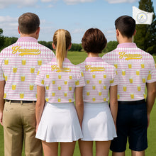 Load image into Gallery viewer, Funny Skull Golf Polo Shirts Beer Pink Argyle Pattern Custom Name Skull Playing Golf Apparel NBT631