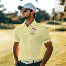 Load image into Gallery viewer, Personalized Funny Chicken Golf Polo Shirt Play Happy Swing Smile Repeat Golf Apparel For Men NHT951