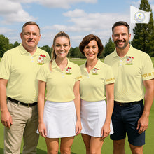 Load image into Gallery viewer, Personalized Funny Chicken Golf Polo Shirt for Men – Play Happy Swing Smile Repeat