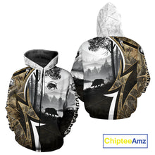 Load image into Gallery viewer, Personalized Wild Hog Hunting Camo Full Printing Shirts, Boar Hunting Shirt NHT319